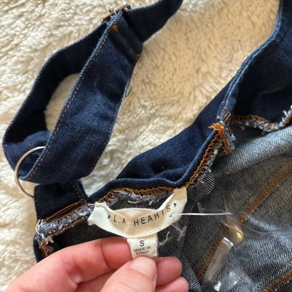 PacSun Denim Corset Crop Top - Picture 8 of 10